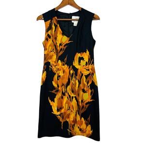 Tabitha Firebloom Sheath Dress Sleeveless V NEck Anthropologie - 4